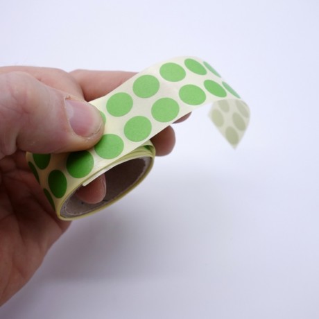 Papierklebepunkte grün 11 mm 