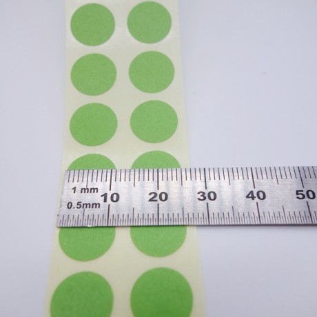 Papierklebepunkte grün 11 mm 